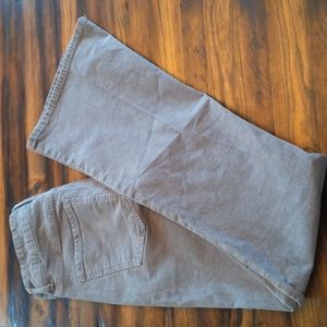 American Eagle high-waist flare leg corduroy pants